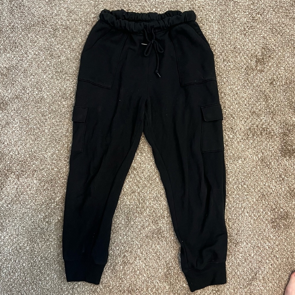 PINK jogger sweatpants // black